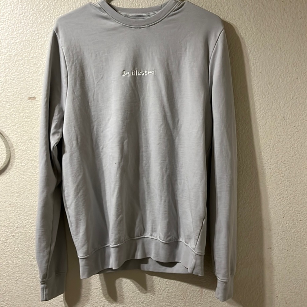 Be blessed blue crew neck